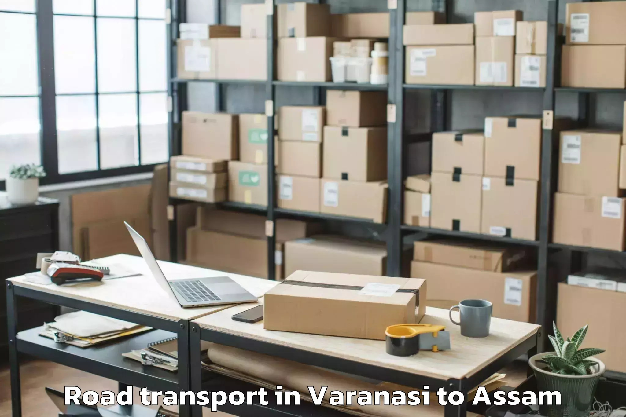 Top Varanasi to Naharkatiya Road Transport Available